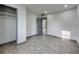 A spacious bedroom features stylish laminate floors and a closet at 6780 N Michigan Rd, Fairland, IN 46126
