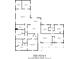 Floor plan exhibiting a layout with dimensions of a home with labeled rooms and total square footage at 6780 N Michigan Rd, Fairland, IN 46126