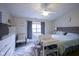 Bright Bedroom with a crib, changing table, and plush area rug at 7031 Sea Eagle Ct, Indianapolis, IN 46254