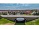 Aerial view showing bridge over waterway with waterfront homes at 895 Baywood Ct, Columbus, IN 47201