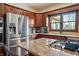 Well-equipped kitchen featuring stainless steel appliances and granite countertops at 895 Baywood Ct, Columbus, IN 47201