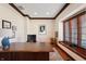 Inviting home office featuring wood trim, a large window seat and built in shelves at 895 Baywood Ct, Columbus, IN 47201