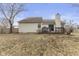 Backyard with a wooden deck at 10441 Alexia Dr, Indianapolis, IN 46236