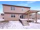 Large backyard with a wooden deck and pergola, perfect for outdoor entertaining at 1155 Dark Star Ct, Whiteland, IN 46184
