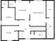 Detailed first-floor layout highlighting bedrooms, sitting room, and walk-in closets for optimal space utilization at 1155 Dark Star Ct, Whiteland, IN 46184