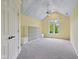 Bedroom featuring a unique cloud painted ceiling and open space, paired with built-in storage, creating a fun and spacious environment at 13133 Brooks Landing Pl, Carmel, IN 46033