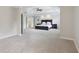 Large bedroom showcasing neutral decor, including gray walls, white ceiling and dark furniture at 13133 Brooks Landing Pl, Carmel, IN 46033