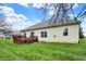 Enjoy this expansive backyard with well-maintained lawn and a spacious back deck, perfect for entertainment at 14242 Brandt Ln, Carmel, IN 46074