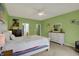 Spacious bedroom featuring a white bed frame and views of the ensuite bathroom and an additional closet at 14242 Brandt Ln, Carmel, IN 46074