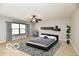 Comfortable main bedroom with carpet, a ceiling fan, and an area rug at 15281 Proud Truth Dr, Noblesville, IN 46060