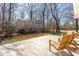 Inviting back deck featuring wooden chairs, perfect for enjoying outdoor relaxation and entertaining at 1621 Nottingham Dr, Indianapolis, IN 46240