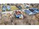 Aerial view of backyard and neighborhood at 1842 Tallman Ave, Indianapolis, IN 46218