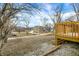 View from deck showing backyard and neighborhood at 1842 Tallman Ave, Indianapolis, IN 46218