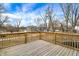 Wide view of the deck and backyard of the home at 1842 Tallman Ave, Indianapolis, IN 46218