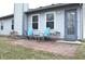 Patio with chairs and table outside home with vinyl siding at 400 Lockerbie Ln, Pittsboro, IN 46167