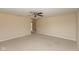Spacious bedroom with carpet, neutral paint, and ceiling fan at 5344 Misthaven Ln, Greenwood, IN 46143