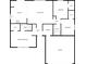 Detailed floor plan showcasing the layout of the home including the primary bedroom and kitchen at 5721 Rosemont Ct, Indianapolis, IN 46254