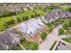 Stunning aerial view of a new home under construction in a well-planned community near a pond and green spaces at 6673 Beekman Pl # Ste A, Zionsville, IN 46077
