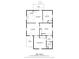 Home floor plan showing layout of living spaces, bedrooms, and bathrooms at 718 Indiana Ave, Shelbyville, IN 46176