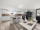 Eat-in kitchen with stainless steel appliances, and dining table at 718 Indiana Ave, Shelbyville, IN 46176