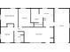 Detailed floor plan showcasing the layout, including primary bedroom, kitchen, living room, bath, and garage at 719 Howard Rd, Greenwood, IN 46142