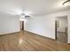Spacious living room featuring hardwood floors, fresh paint, and ample natural light at 719 Howard Rd, Greenwood, IN 46142