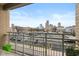 Balcony view of downtown area with various buildings at 802 N Meridian St # 205, Indianapolis, IN 46204