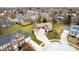 Aerial view of the property showing its location, well-manicured lawn, and neighborhood at 8238 Armadale Ct, Indianapolis, IN 46236