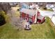 The backyard with an outdoor patio and seating area at 8238 Armadale Ct, Indianapolis, IN 46236