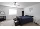 A bedroom featuring a window and neutral colored walls and carpet at 9769 Green Knoll Dr, Noblesville, IN 46060