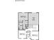 Second floor plan featuring three bedrooms, a bathroom, linen closet and open-to-below at Vacant Lot 0 - 5750 W 650 N, Thorntown, IN 46071