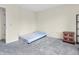 Bedroom with a built-in bookshelf and space for bedroom furniture at 10827 Putnam Pl, Carmel, IN 46032
