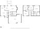 Floor plan showcasing the layout of the first and second floor of the home at 10827 Putnam Pl, Carmel, IN 46032