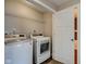 Laundry room featuring a new washer and dryer near an open door at 2308 Nowland Ave, Indianapolis, IN 46201