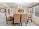 Elegant dining room offering backyard view and access to the kitchen at 34 Gettysburg, Coatesville, IN 46121