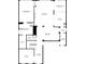 Detailed floor plan featuring a large living room, kitchen, and primary bedroom with walk-in closet at 5524 Goodwin St, Indianapolis, IN 46234