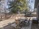 The home's backyard has a patio, dining area, and a trampoline at 6009 N Washington Blvd, Indianapolis, IN 46220