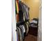 A walk-in closet with clothing racks and storage space at 6526 Jade Stream Ct # 309, Indianapolis, IN 46237