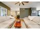 Open-concept living room with hardwood floors at 6528 Hedback Dr, Indianapolis, IN 46220