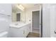 Bright bathroom with a double sink vanity at 7181 Barrett Dr, Brownsburg, IN 46112