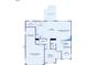 Detailed first floor plan showing layout of kitchen, cafe, gathering room, garage, dining, and foyer at 7181 Barrett Dr, Brownsburg, IN 46112