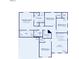 Detailed second floor plan showing layout of bedrooms, bathrooms, owner's suite, and loft at 7181 Barrett Dr, Brownsburg, IN 46112