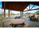 Community gazebo with picnic tables, overlooking the pond and well-maintained lawn, enhancing outdoor gatherings at 761 Stone Trace Ct, Avon, IN 46123