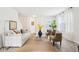 Bright and stylish living room with a fireplace, modern decor, and hardwood floors at 8074 Carina Dr, Indianapolis, IN 46268