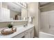 Well-lit bathroom with vanity and shower at 11866 Weathered Edge Dr, Fishers, IN 46037