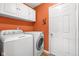 Laundry room with white washer and dryer at 11866 Weathered Edge Dr, Fishers, IN 46037