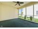 Screened-in porch with ceiling fan offering a relaxing outdoor space at 11866 Weathered Edge Dr, Fishers, IN 46037