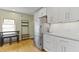 Bright kitchen featuring stainless steel refrigerator and ample counter space at 14 Kessler Blvd W Dr, Indianapolis, IN 46208