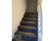 Carpeted staircase with painted walls and painted banister leading to the upper level at 2842 Indianapolis Ave, Indianapolis, IN 46208