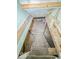 Basement stairway leading to the unfinished basement at 3455 Hillside Ave, Indianapolis, IN 46218